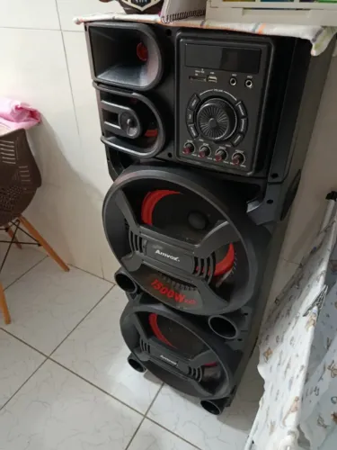 Caixa de som 1500w RMS da anvox