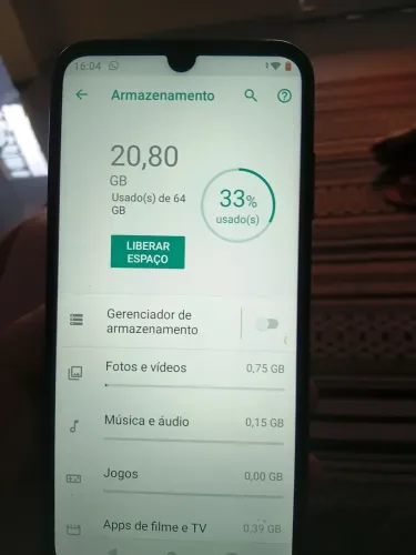 Vendo celular moto e 6s 64gb de memória 