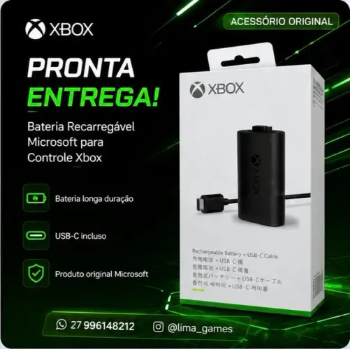 Bateria para controle Xbox Séries original