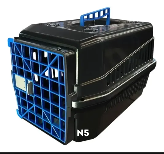 Caixa Transporte De Pets Mec Pet N°5 - Azul (58x37)