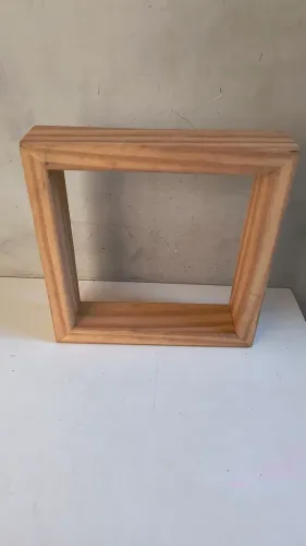 Nicho em madeira pinus 20 x 20 x 5 cm