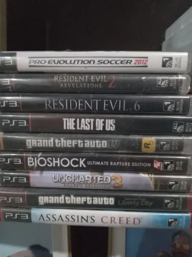 Lote com mais de 20 jogos de PS3 em mídia física