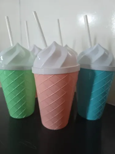 KIT 48 COPOS SORVETE 500ML VÁRIAS CORES (LEIA A DESCRIÇÃO)