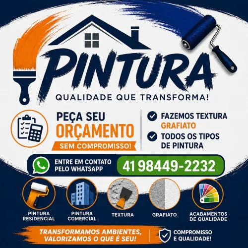Precisando de uma pintura ? Chame agente orçamento sem compromisso!