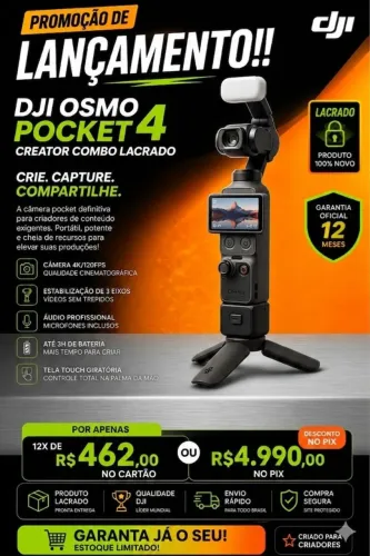 DJI Osmo Pocket 4 Creator Combo