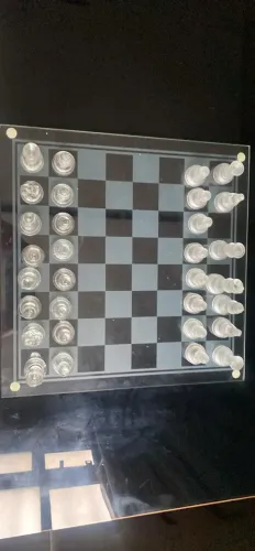 Jogo tabuleiro vidro
