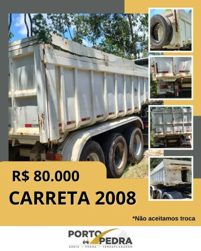 Carreta Basculante Rossetti 2008 - Excelente Estado