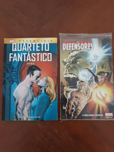 Quarteto Fantástico 1234 Marvel Essenciais + Os Defensores