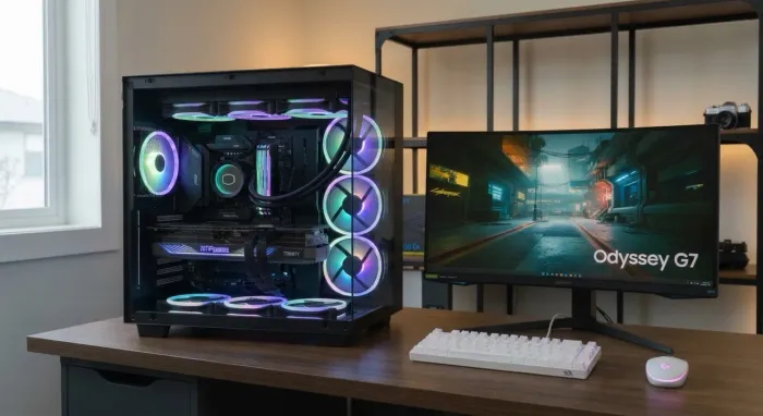 PC Gamer High-End RTX 4090 + i9 13900K + 32GB DDR5 + Monitor Odyssey G7 240Hz 