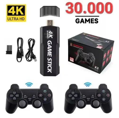 Vídeo Game Super Game stick Gd10 30mil Jogos 2 controles sem Fio