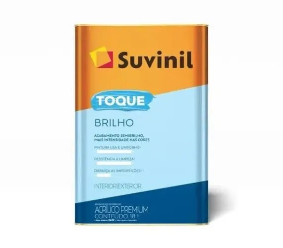 Tinta semi brilho branco neve 18L Suvinil linha toque