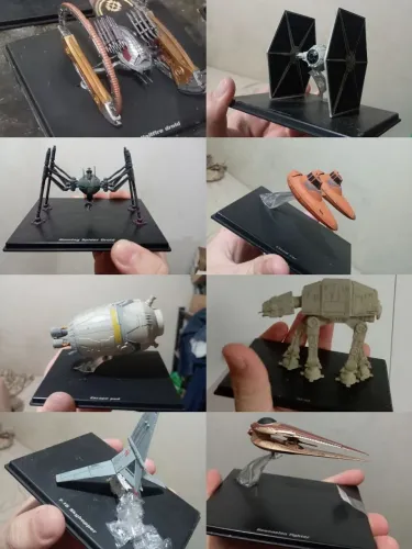 Star Wars Naves planeta deagostini sem acrílico 50 R$