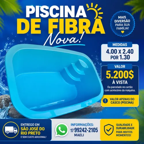 Piscina nova 4.00 X 2.40
