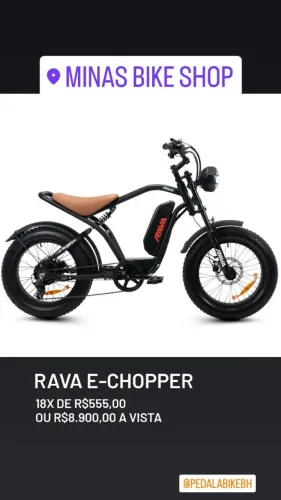 Bike eletrica RAVA E-CHOOPER 850WTS
