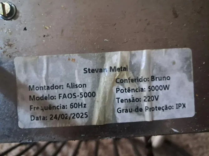 Cabeçote de fritadeira stevan 220v