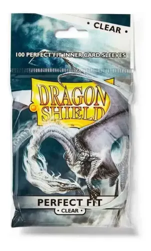 Sleeve Dragon Shield Perfect Fit Clear com 100 un