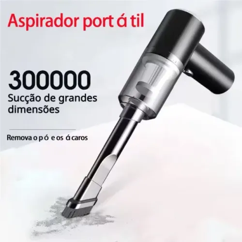 Mini Aspirador Portátil Recarregável USB Carro Casa Sofá Sucção Potente Sem Fio