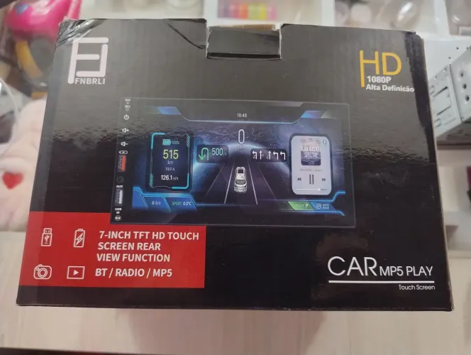 Som de carro 7 polegadas