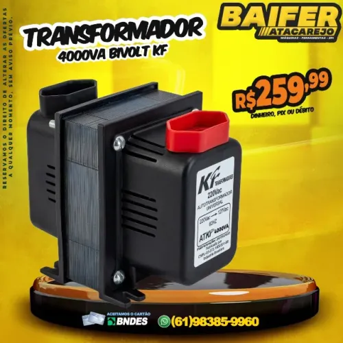 Transformador 4000VA Bivolt KF