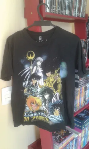 Camisa Masculina Cavaleiros do Zodíaco Anime 