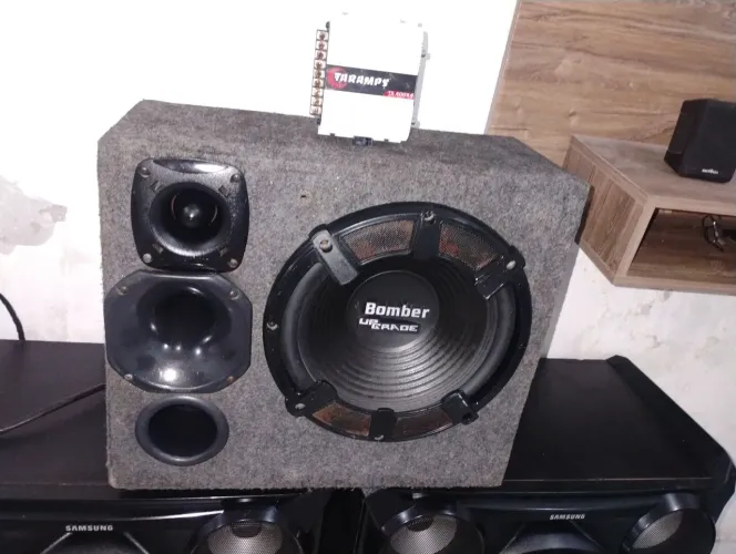 CAiXA TRIO+ MÓDULO TARAMPS TS 400x4 TODO BOM FUNCIONANDO tudo 