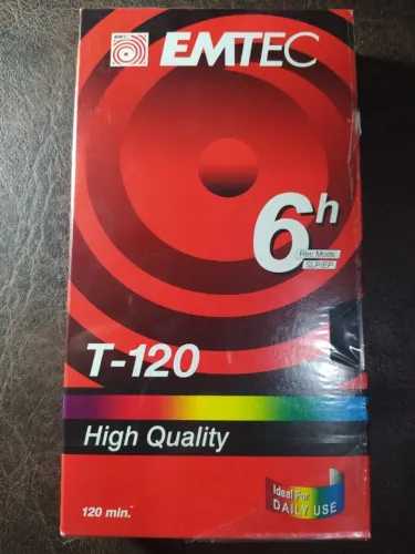 3x FITA VHS virgem nova lacrada EMTEC 6 horas t-120