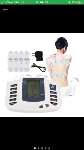 Aparelho Tens Choque Fisioterapia Eletrochoque Eletrodos