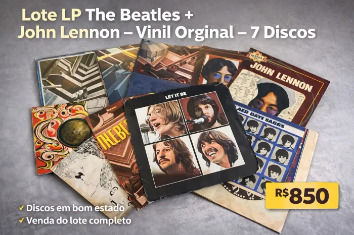 ? COLEÇÃO THE BEATLES EM VINIL - OPORTUNIDADE PARA FÃS