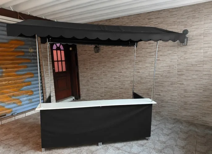 BARRACA INOX COM BANCADA