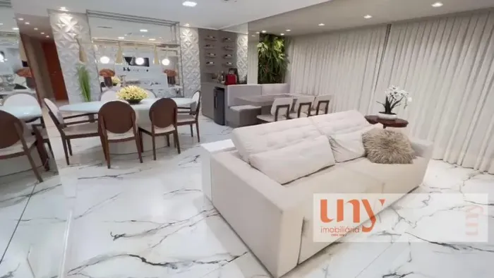 Apartamento em andar alto com 127 m² e 3 suítes em condomínio clube no Brisamar