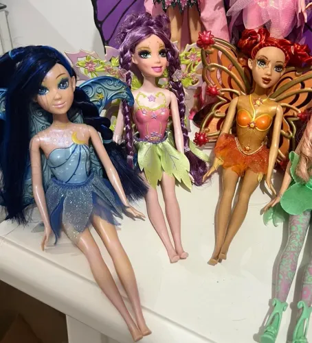 barbies fairytopia magia do arco íris luna, solar, lumina