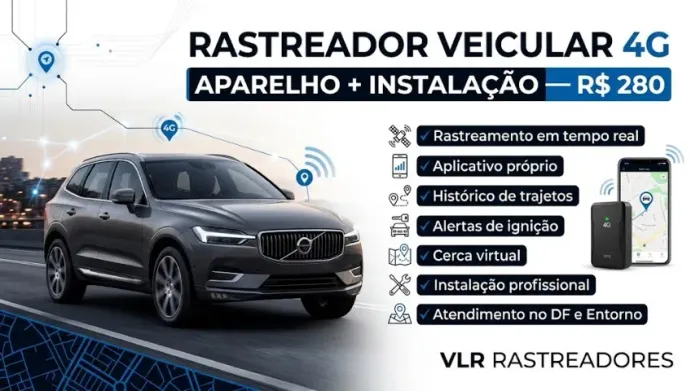 GPS 4G para Seu Carro | Instalação Inclusa