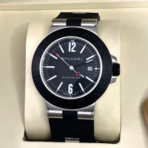 Relógio Bvlgari aluminium automático novo + caixa completa 