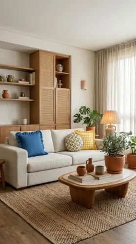 Conjunto de almofadas Mediterrâneo