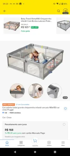 Cercadinho para bebê 