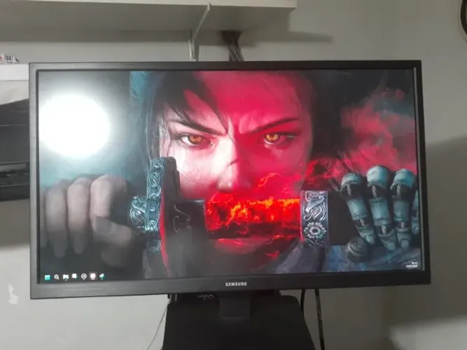 Monitor 22 polegadas Samsung, Full HD, com nota fiscal, etc.