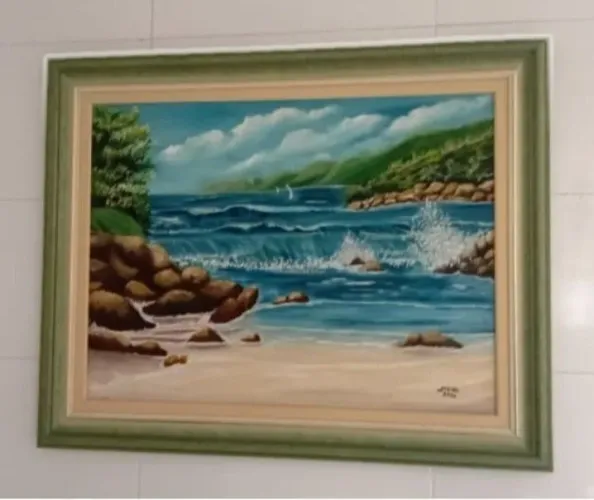 Tela de pintura a óleo 85x78 cm
