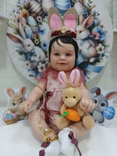 Linda bebê Reborn promoção de Páscoa