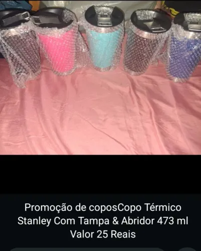 Copo de aço pra conservar bebida quente ou gelada