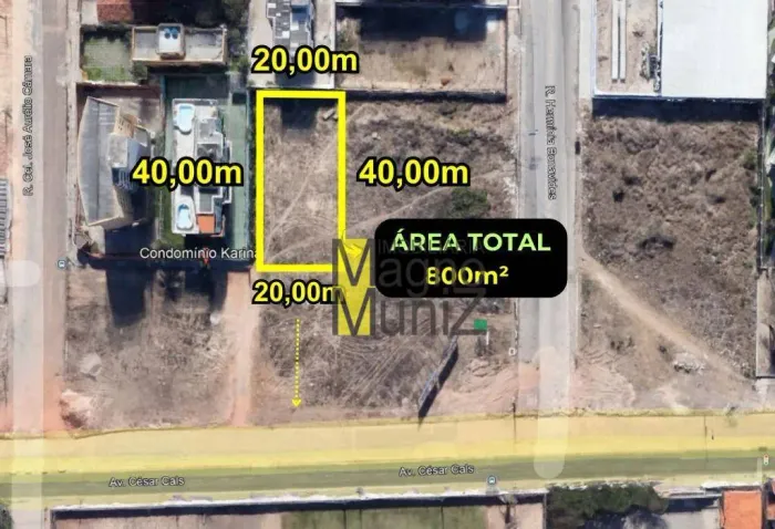 Terreno à venda, 800 m² por R$ 790.000,00 - Praia do Futuro - Fortaleza/CE