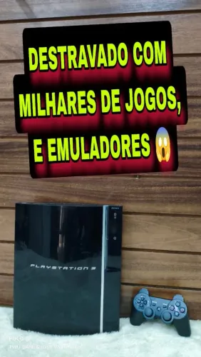 Ps3 500gb, vários jogos tops 