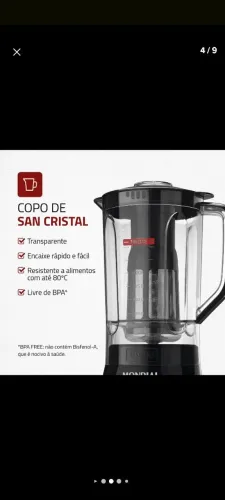 Liquidificador Mondial Turbo Power Novo 