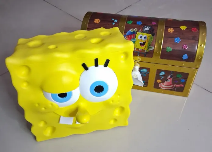 Balde de pipoca - Bob Esponja e Baú Cinemark 2026 Lacrado