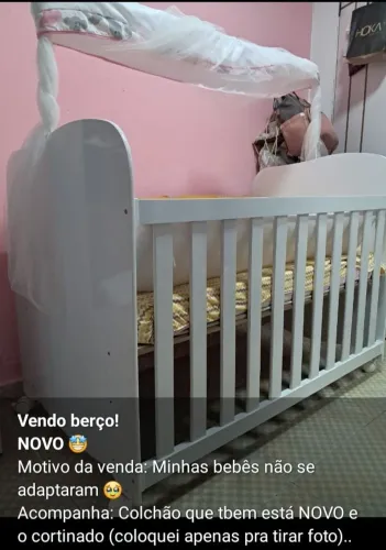 Vendo Berço Novo