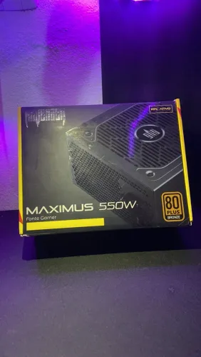 Fonte Gamer RUG Maximus 550W 80 Plus Bronze PFC Ativo