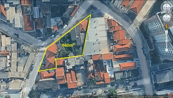 Terreno 640 m² investimento casa verde, Zona Norte. Rua Santa Donata.
