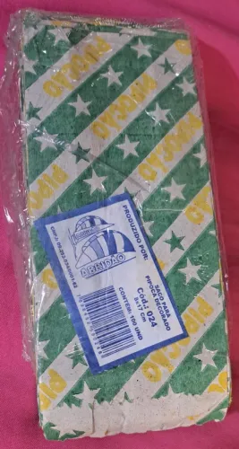 Saco de pipoca contém 100 unidades 12,50 cada 