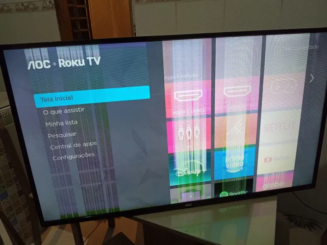 Televisão 43 polegadas Roku leia a descrição