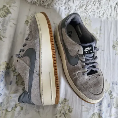 Tênis Nike Air Force 1 Cinza - Original