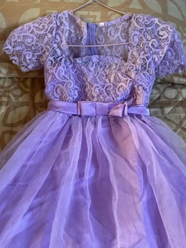 Vestido infantil lilás até 1,60 de altura